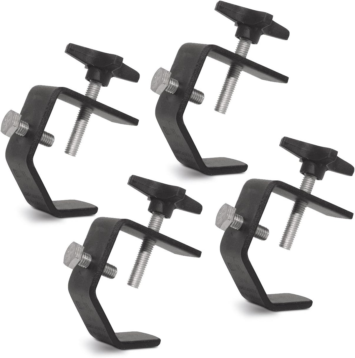 4 CHAUVET CLP-02 Medium Duty C-Clamps DJ Truss Light Mounting | 55 lb Capacity