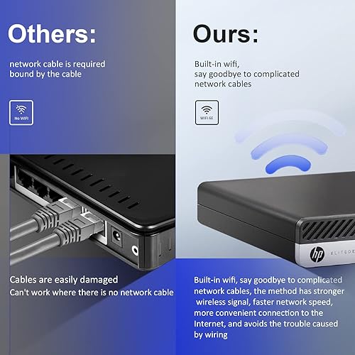 Miniatura 3 de HP EliteDesk 800 G3 Mini escritorio de alto rendimiento Intel i7-7700 hasta 4.20 GHz 32 GB SSD NVMe de 1 TB integrado AX200 Wi-Fi 6 BT Dual Monitor,