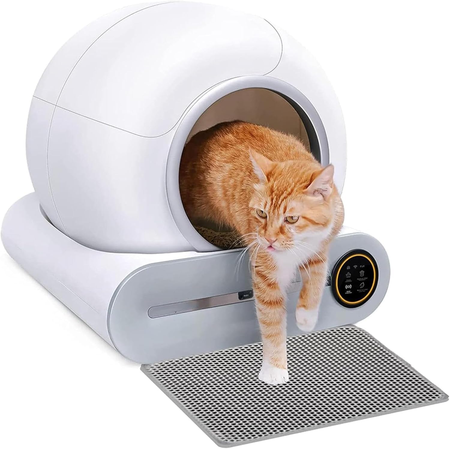 Lettiera Gatto Autopulente Automatica 65 L + 9 L Di Grande Capacità/Controllo APP/Deodorante Ionico Lettiera Gatto Automatica, Tappetino Per Gatti Multipli