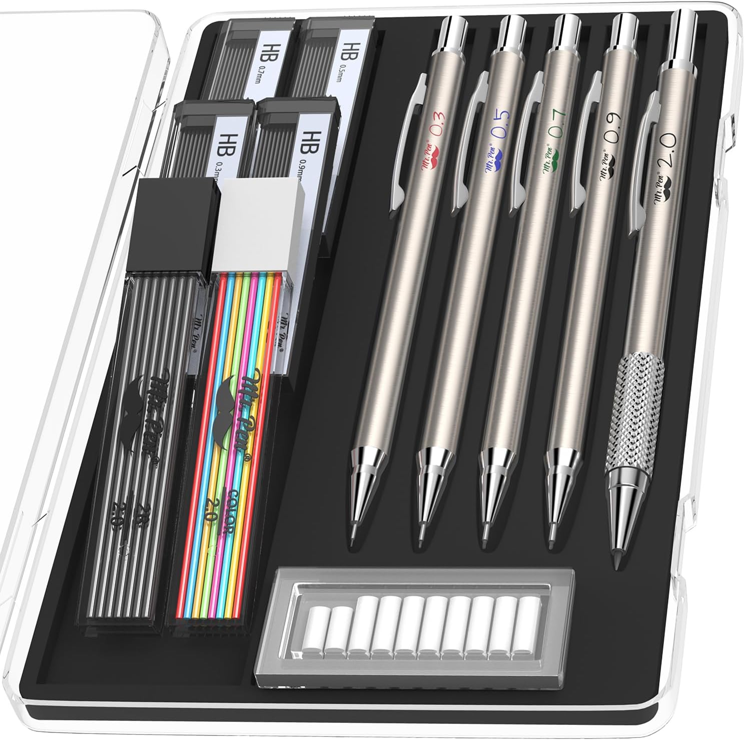 Pilot G2 Mechanical Pencils Set with FREE leads and