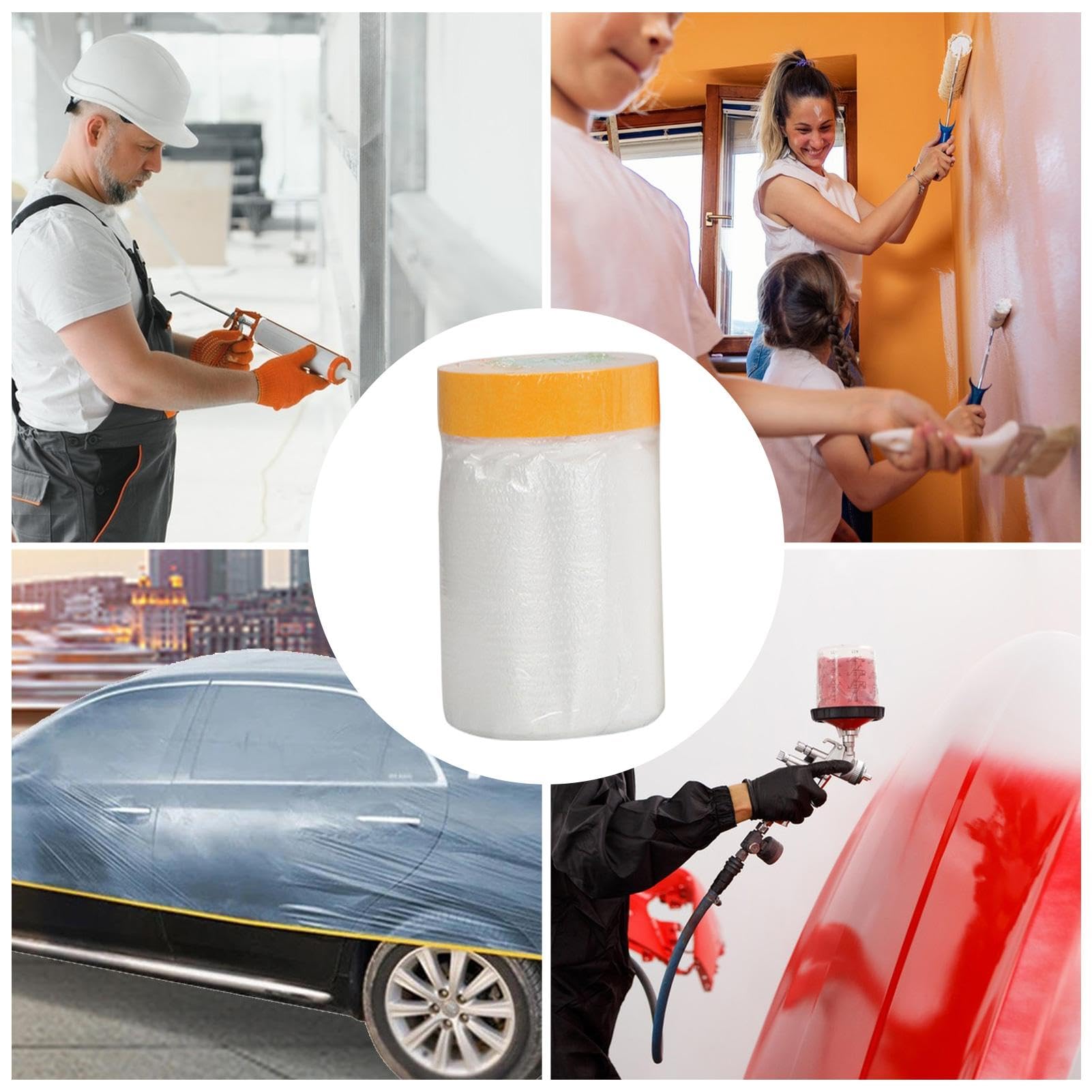 Plastica autoadesiva trasparente in rotoli - m 25