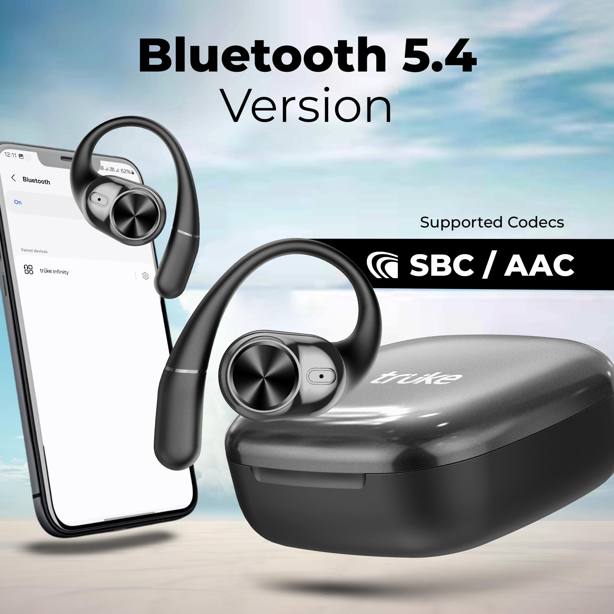 truke Buds Infinity: 70H Wireless Open Earbuds -8