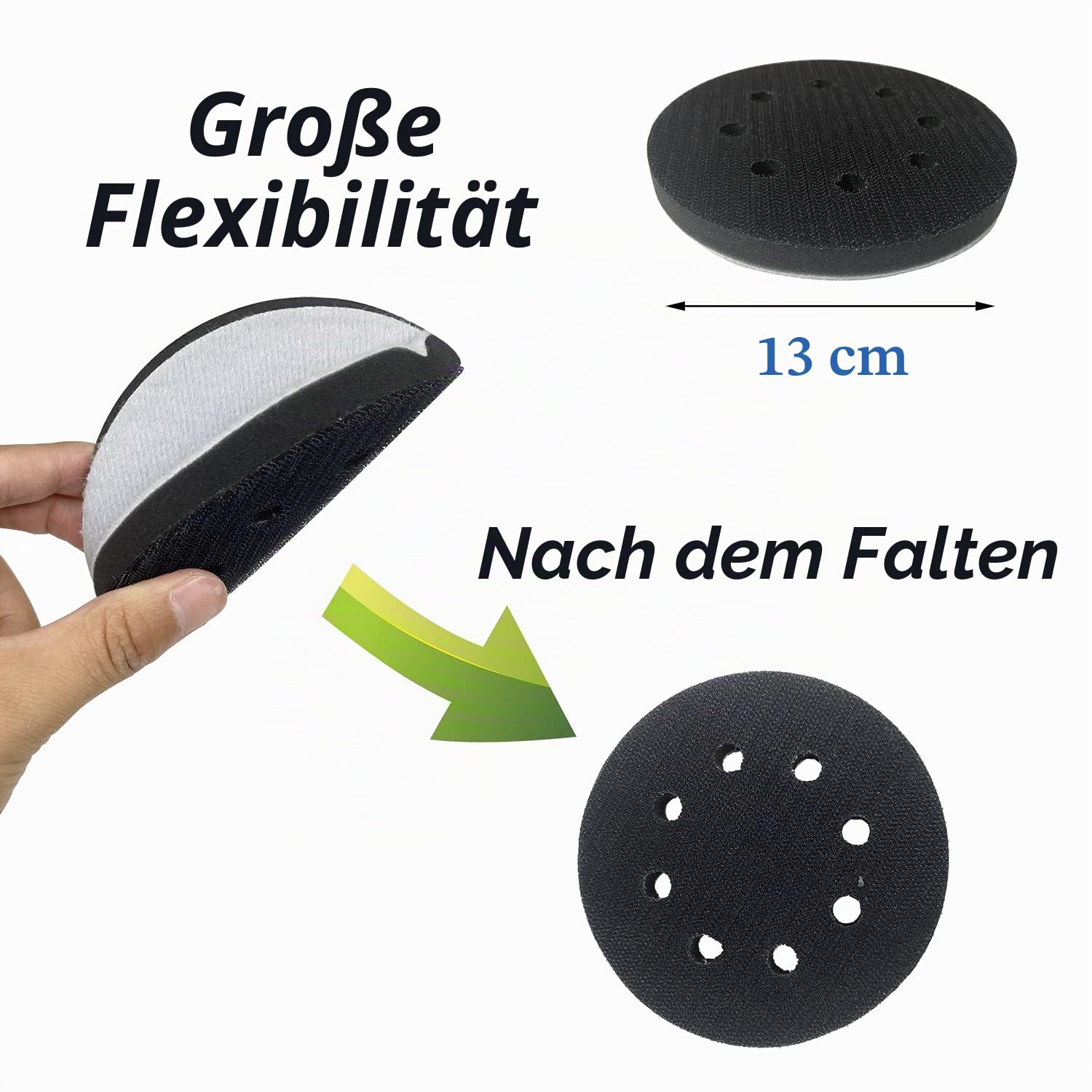 Körnung 400 to 3000 Schleifpapier, 125mm klett 140 Stück Runde Nasse Trockene Wasser Schleifscheiben with an Interface Pad，Exzenterschleifer Schleifpapier für Holz, Metall & Auto