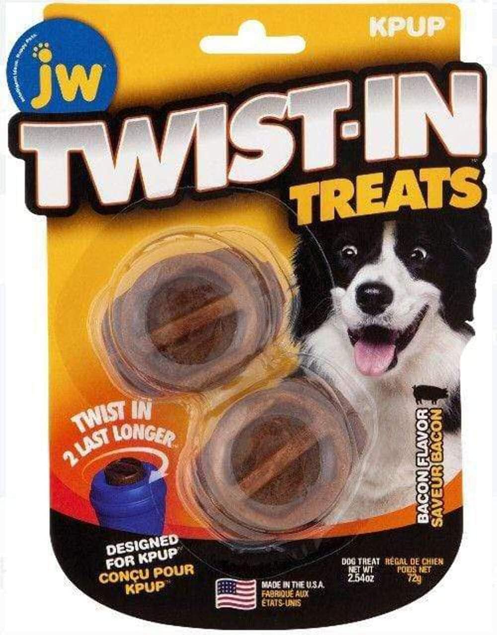 JW Twistin Treat Refill, Bacon Flavor, Pack of 2 Treats