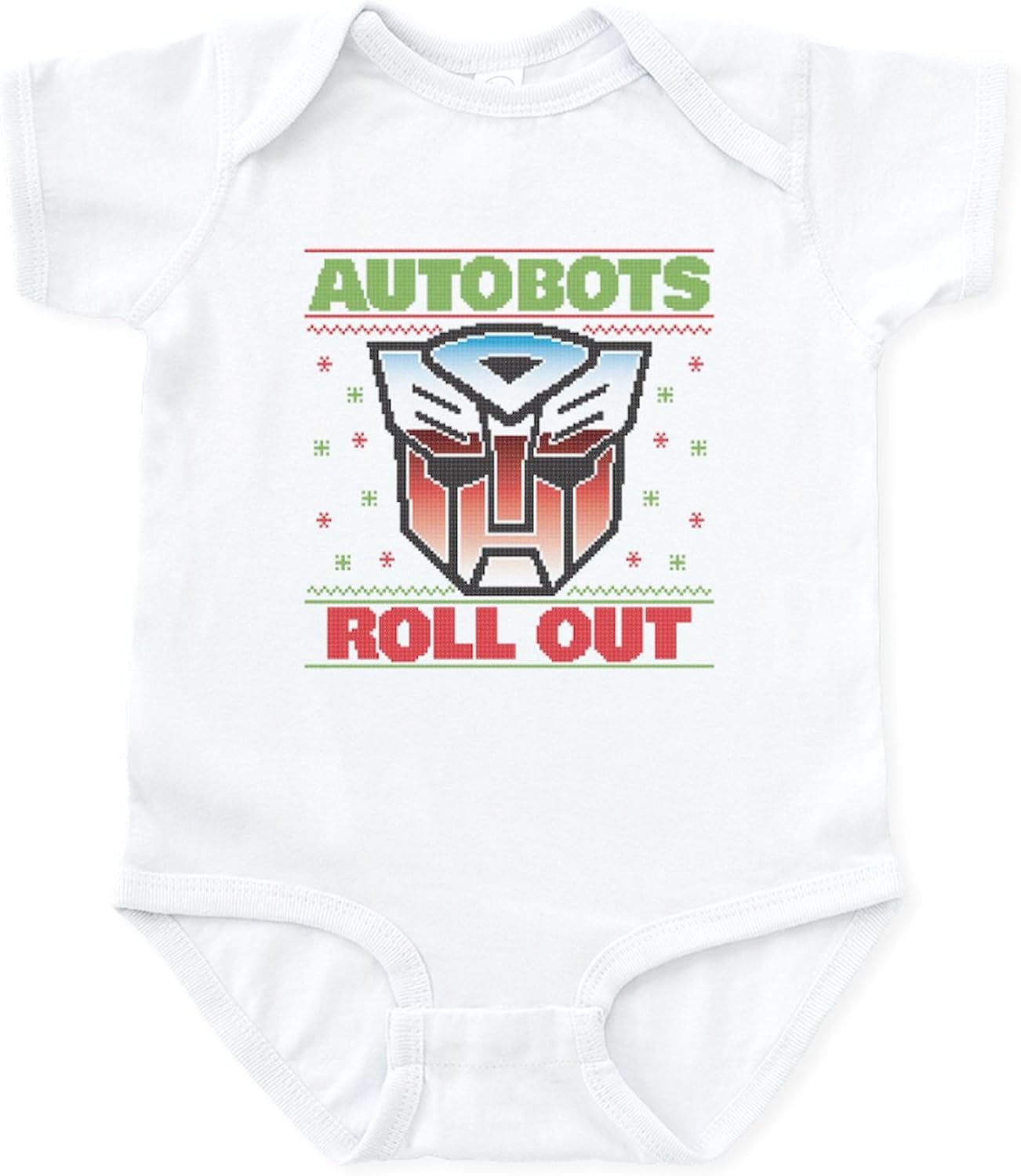 CafePress Transformers Autobots Roll Out Baby Light Bodysuit Cute Infant Bodysuit Baby Romper