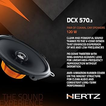 Amazon.com: HERTZ Dieci Series DCX-5703 5x7 Two-Way Coaxial