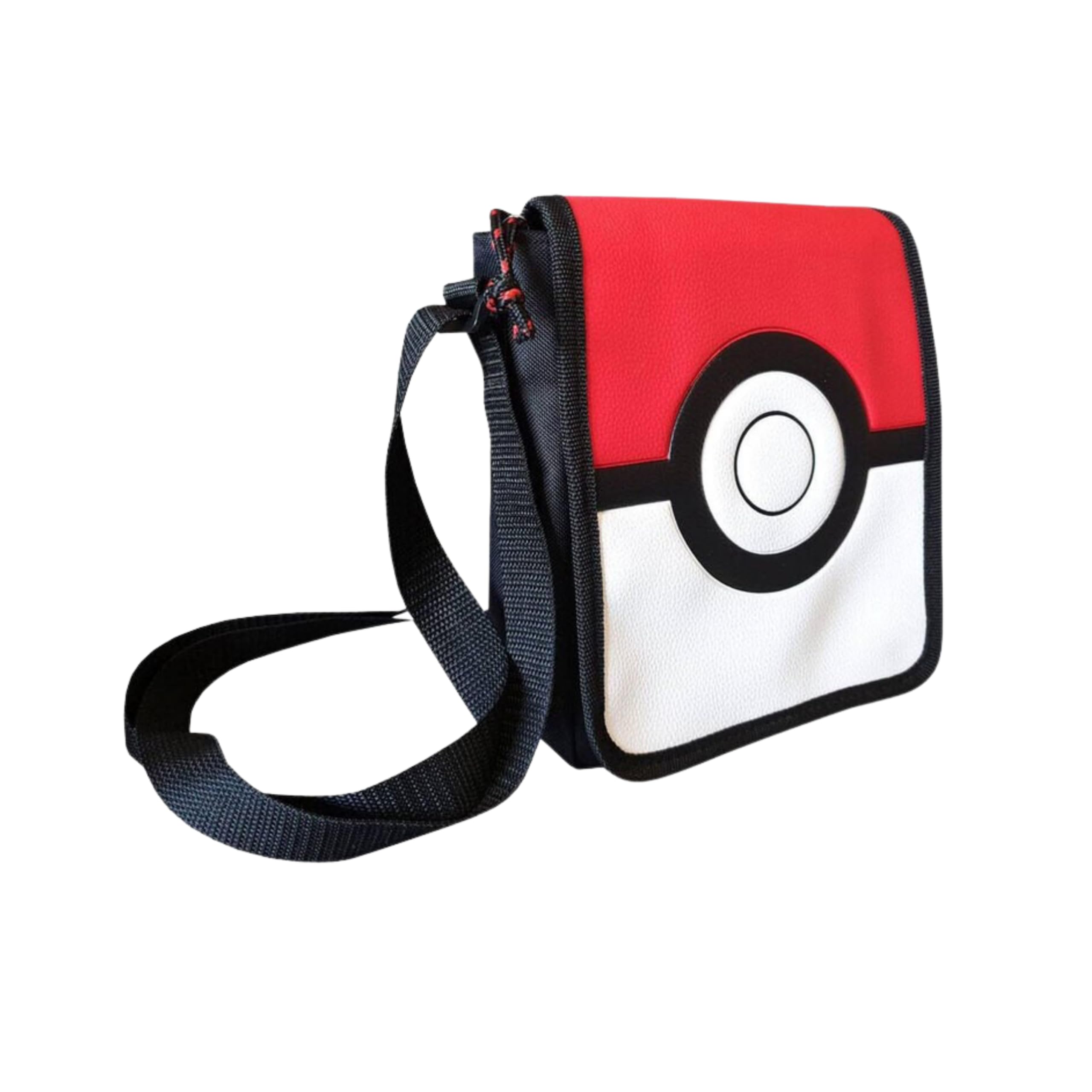 Pokémon Sac pour Garçons, Sac à Bandoulière Design Pokeball Classique, Sac Réglable, Cadeau pour Enfants et Adolescents