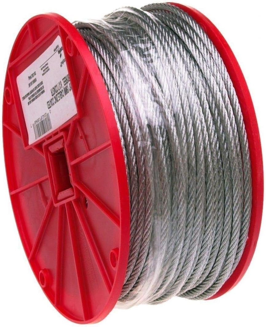 Campbell 7000427 1/8" X 500' Galvanized Cable Reel