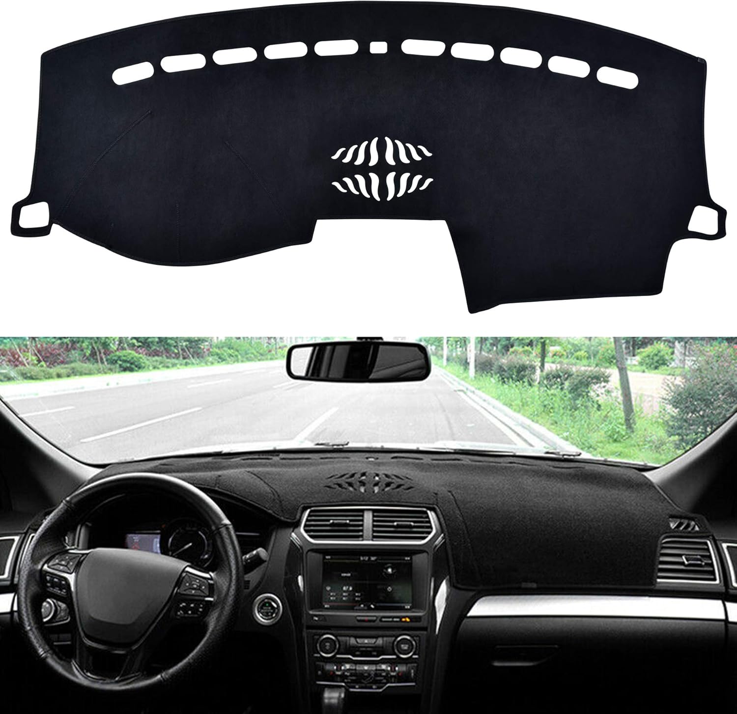 SPEEDWOW Dashboard Dash Board Cover Mat Carpet Compatible with 2011-2019 Explorer