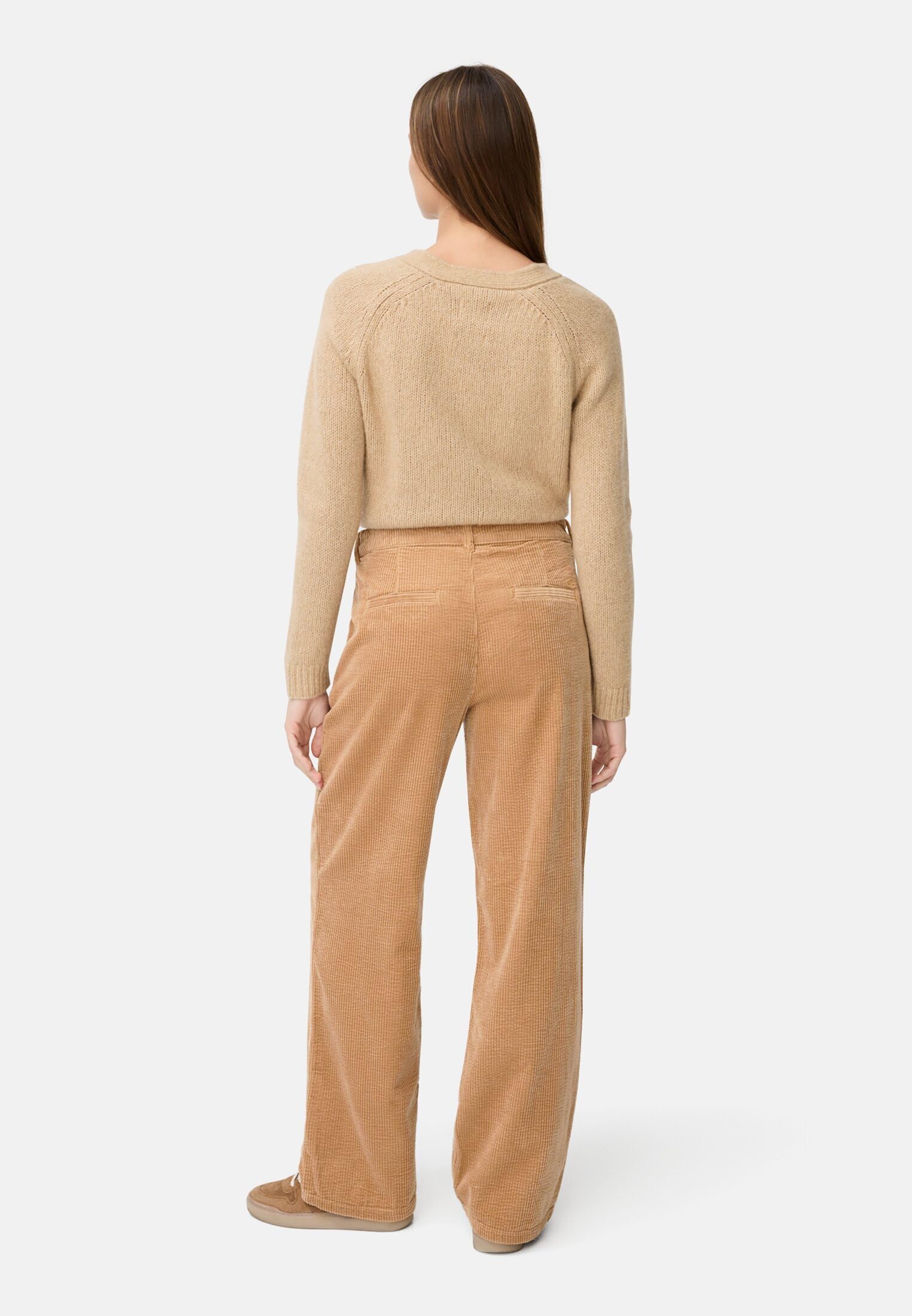 camel active Damen Relaxed Fit Chino Hose aus Baumwolle