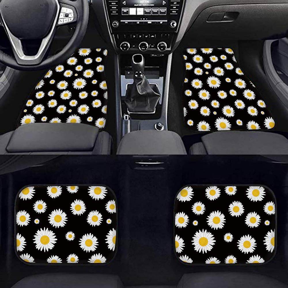 Auto-Sitzbezüge, Löwen-Druck, komplettes Set, 2 Vordersitzbezüge, 2 Vordermatten, 2 Hintermatten, 1 Lenkradbezug, 4 Gurtpolster, 13 Stück