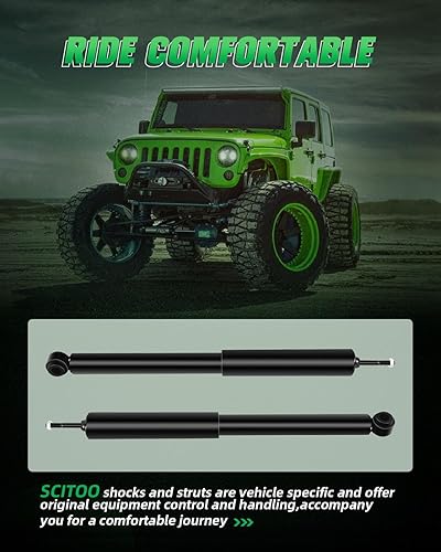 Miniatura 6 de SCITOO Juego de 2 amortiguadores traseros para Camaro, amortiguadores y puntales se adapta a 1982-2002 para Chevy para Camaro, 1953-1962 para Chevy