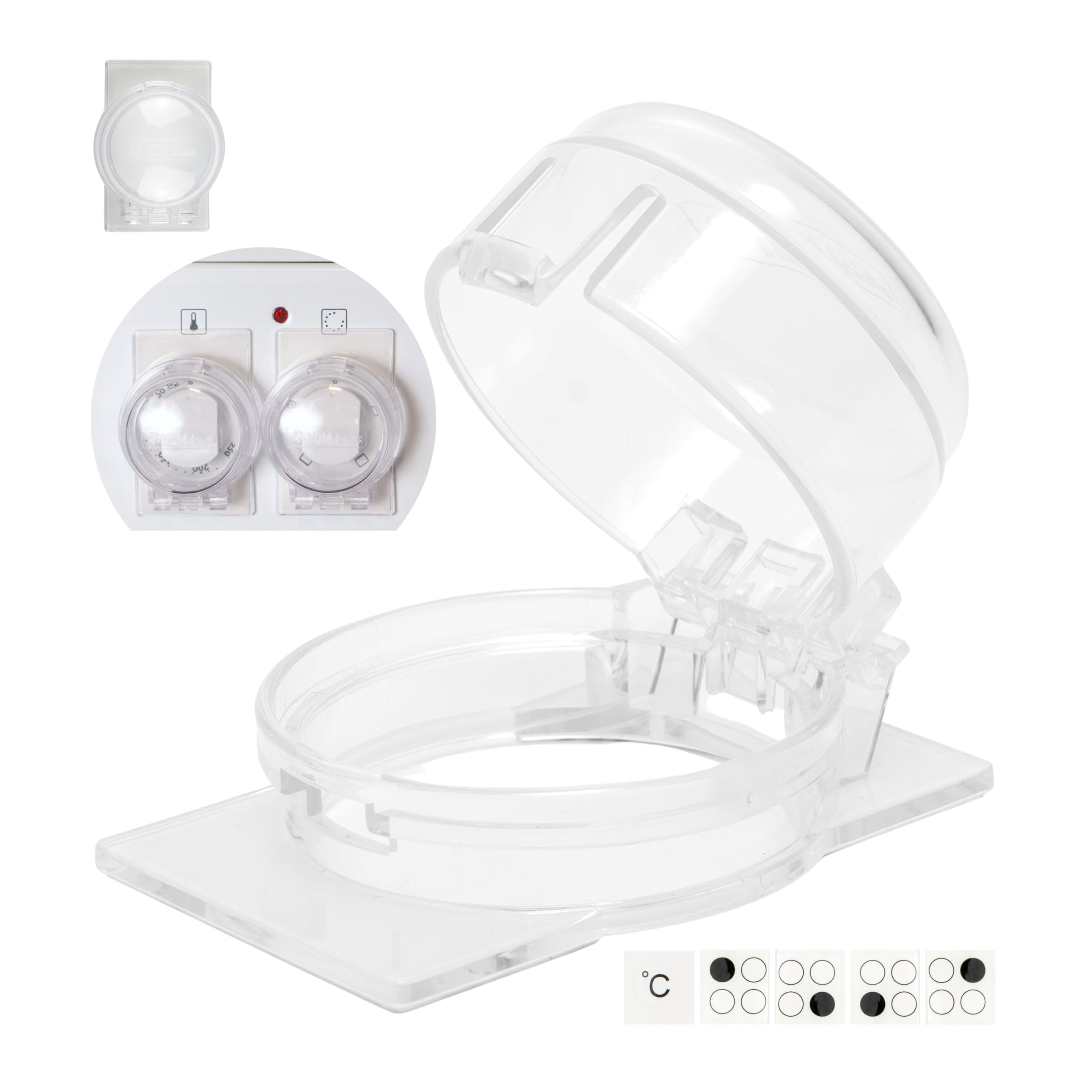 Bouton de cuisinière Sécurité enfants 2 pcs, protection Ø max. 4,9 cm hauteur 4 cm distance min. 6,1 cm