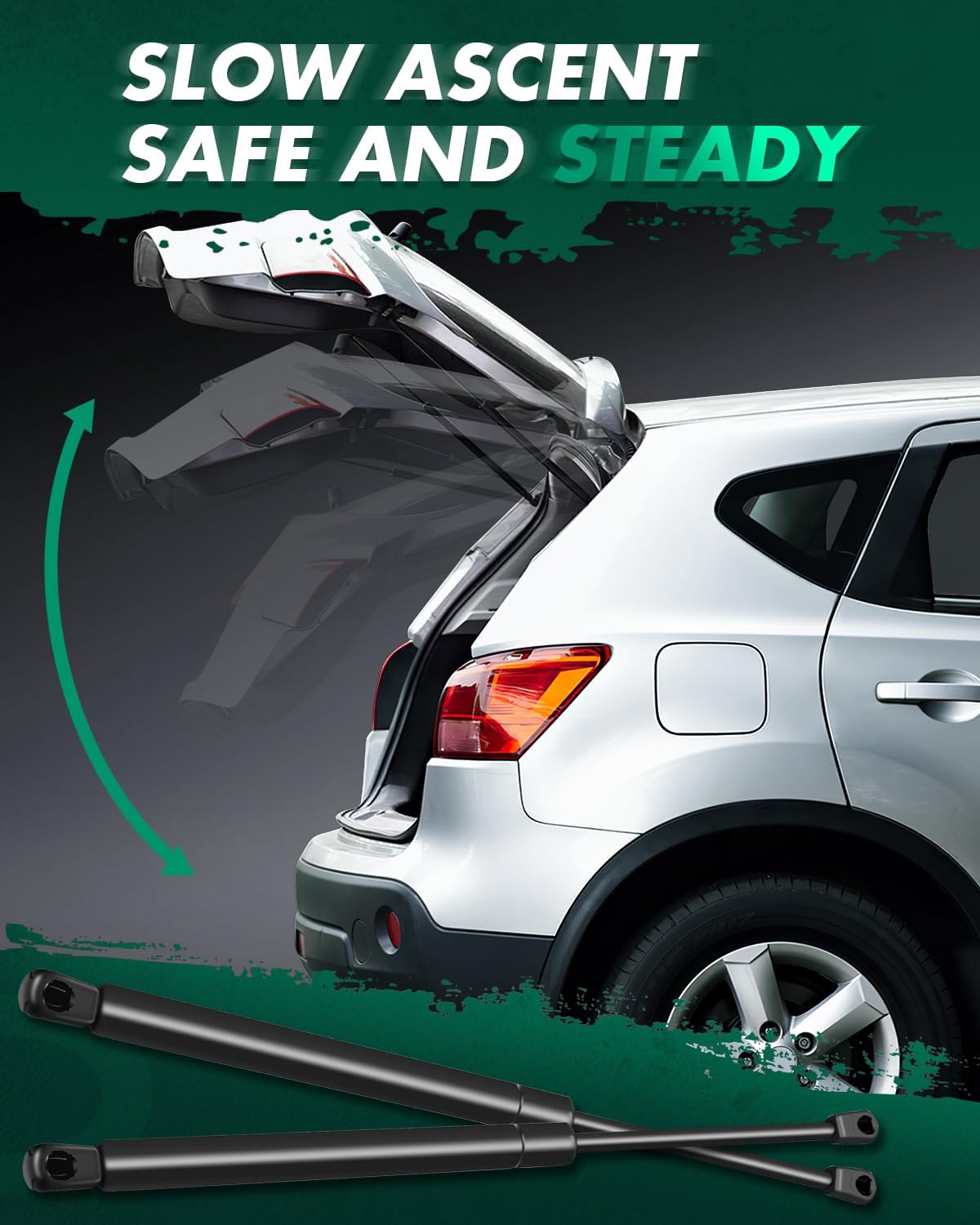 SCITOO Liftgate Struts fit for Nissan for Armada 2005 2006 2007 2008 2009 2010 2011 2012 2013 2014 2015 Rear Lift Support Shocks 6295 PM2022 25.2" 142Lbs