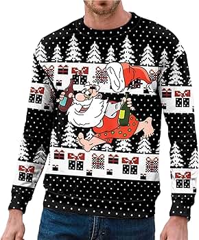 Weihnachts Hoodie Herren – Lustiger Weihnachtsmann Mit Sonnenbrille | Kapuzenpullover Für Festtage & Geschenk