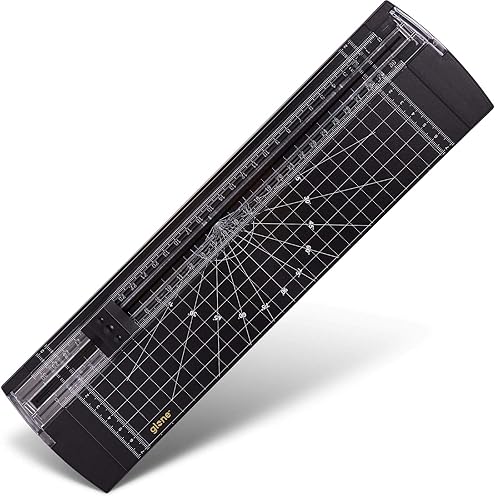 Vista 14 de Glone Recortadora de papel de 12 pulgadas, cortador de papel tamaño A4 con protección automática de seguridad para cupón, papel de manualidades