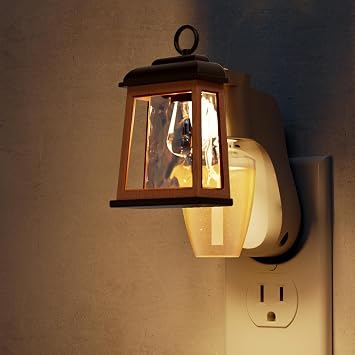 L LOHAS LED Wall Fragrance Plug in Night Light Compatible with Bath and Body Works Wall Plug Fragrance, 0-100LM Adjustable Brightness, 90Rotary Plug Essential Oil Diffuser for Hallway, Bathroom
