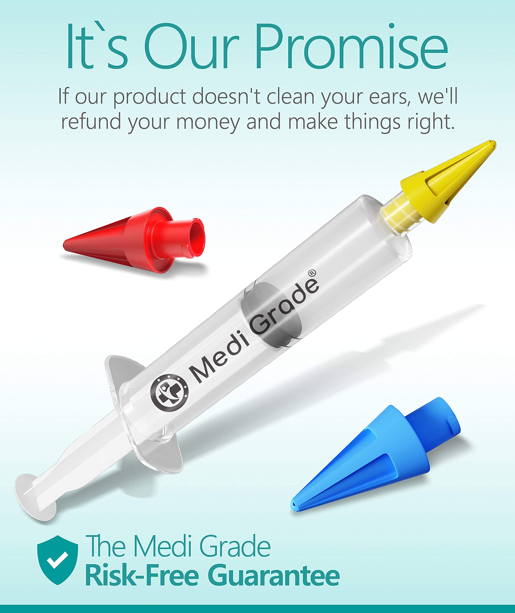 Medi Grade Ear Cleaner Ear Wax Remover Ear Wax Removal Kit with 3x