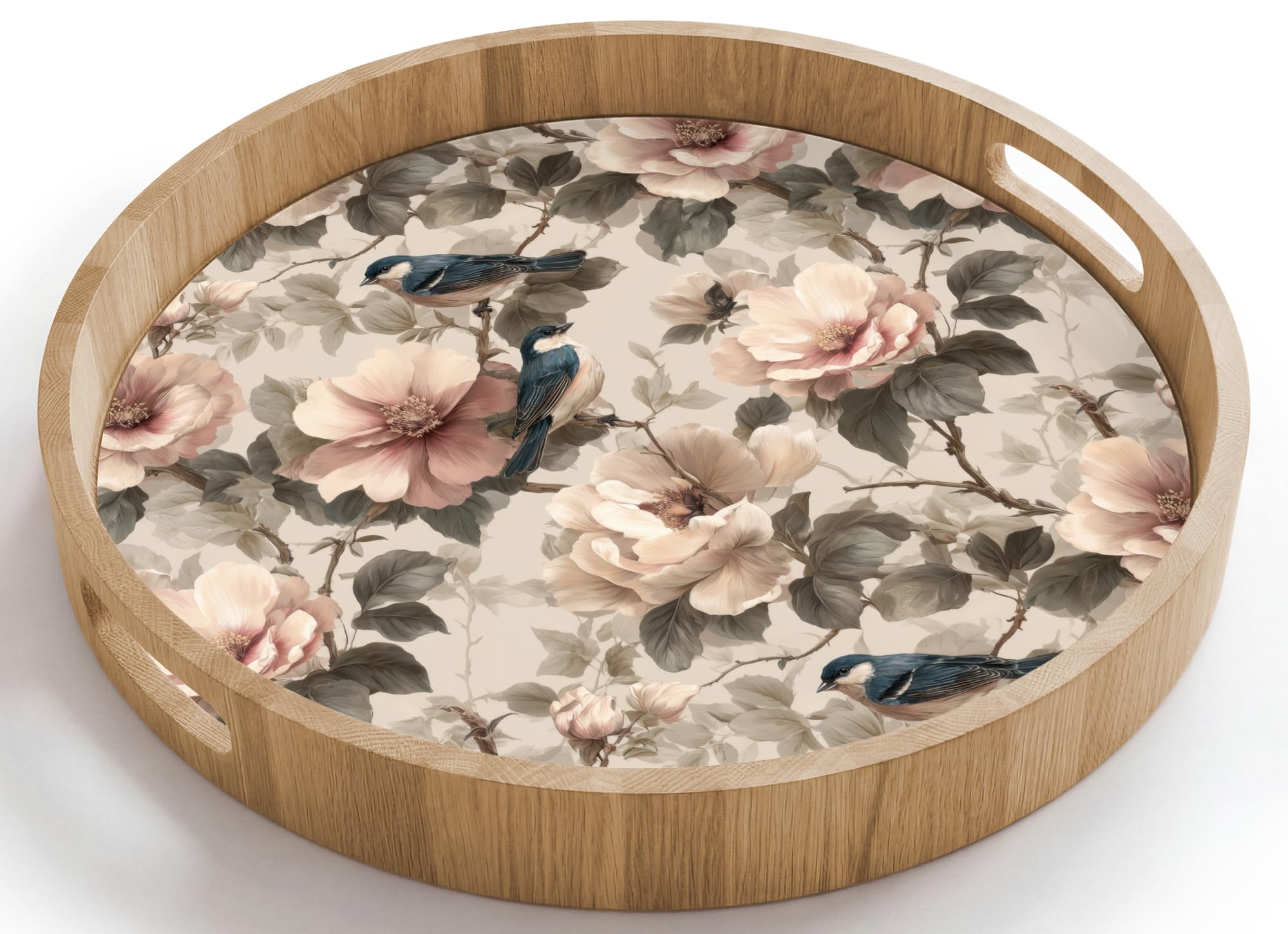 Bandejas De Madera Bandeja para Servir Roble Decorativa Resistente