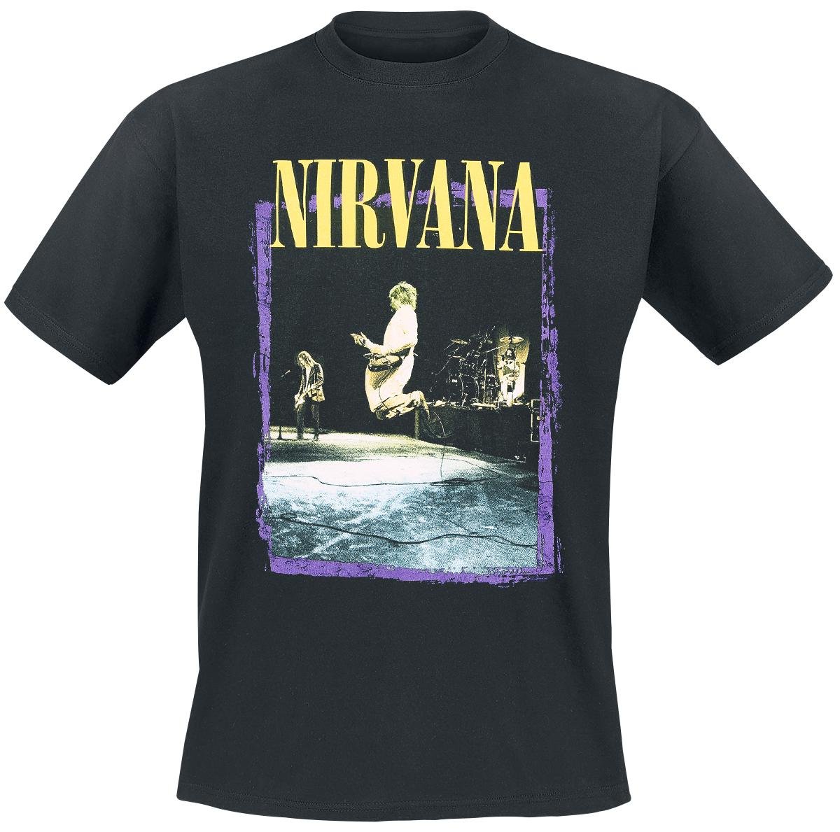 NIRVANA STAGE JUMP T-Shirt Small BLACK