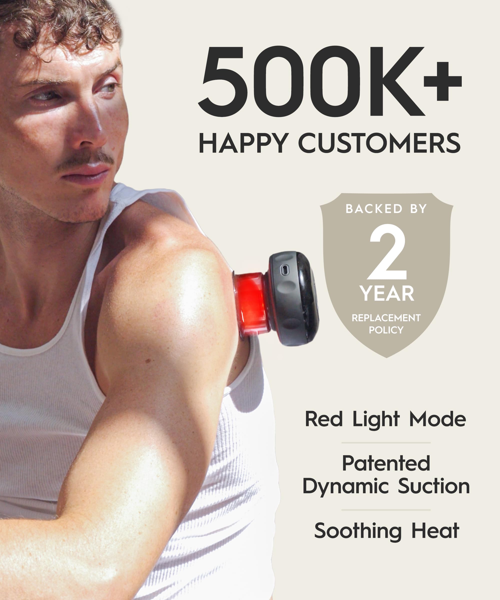 REVO Smart Cupping Massager - Red Light Therapy Pain Relief -4 REVO Smart Cupping Massager - Red Light Therapy Pain Relief -4
