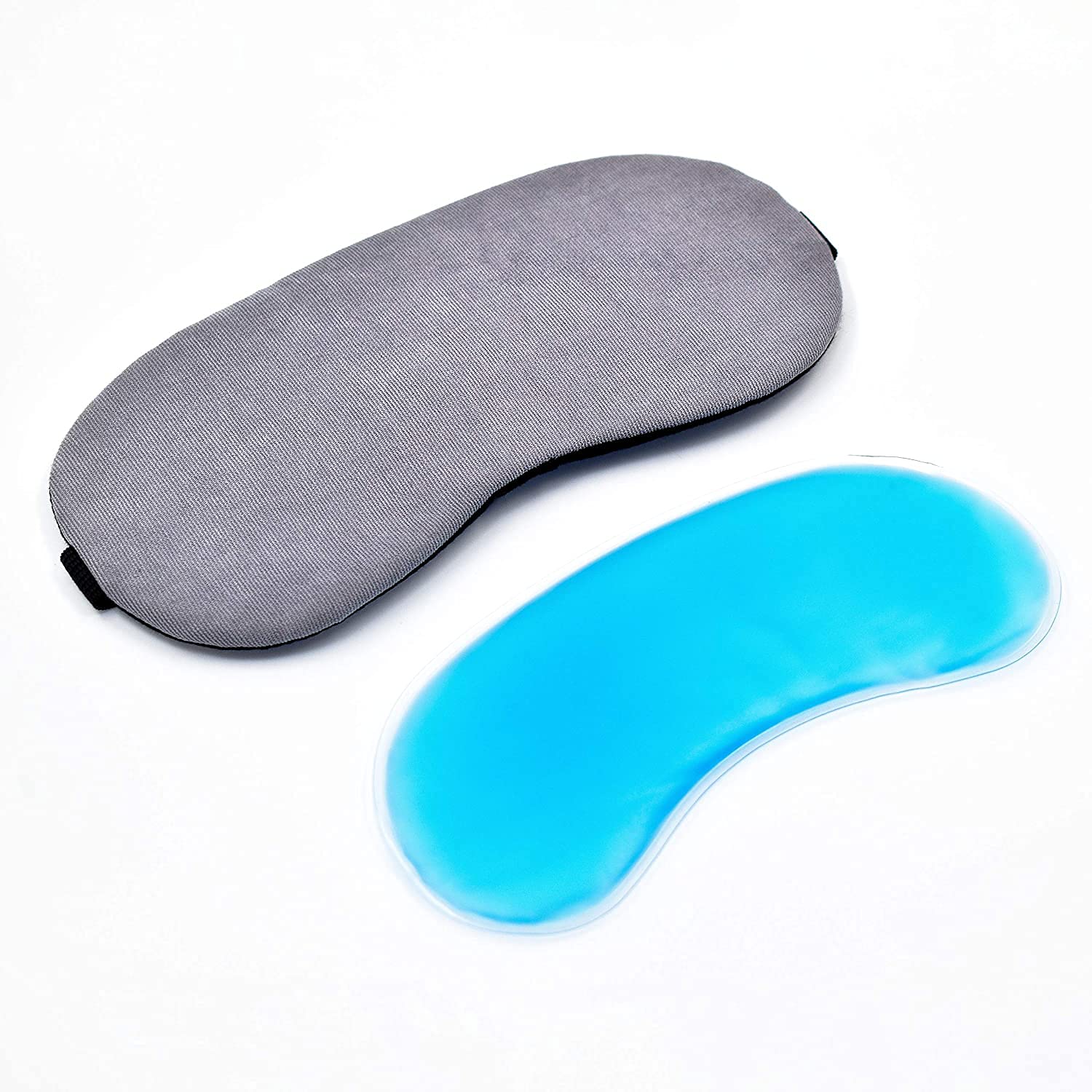 Neev Enterprise (Pack Of 1) Eye Mask For Sleeping Men Women With Cooling Gel For Night Deep Sleep, Dark Circles, Puffy Eye's, Dry Eyes And Eye Fatigue (Grey)-picture-10