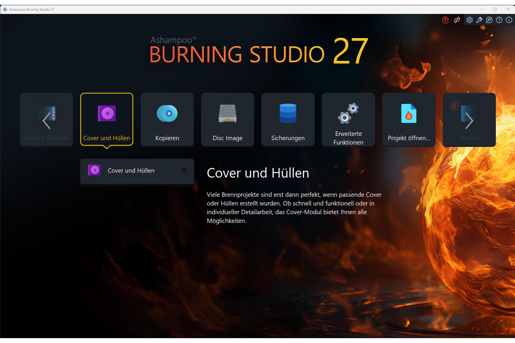 Burning Studio 27 - Professionelles Brennprogramm für CD, DVD & Blu-ray, Kopieren, Musik-Ripping (AAC/WAV), 4K H.265 Video, 1.800+ Autoradio-Profile, Datensicherung mit Kratzerschutz für Windows 11/10