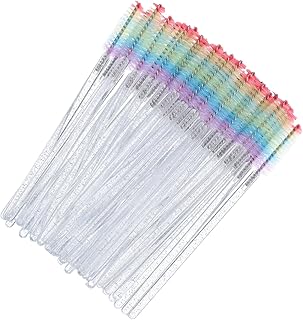 SHOWERORO 50pcs Crystal Rainbow Eyelash Exten...
