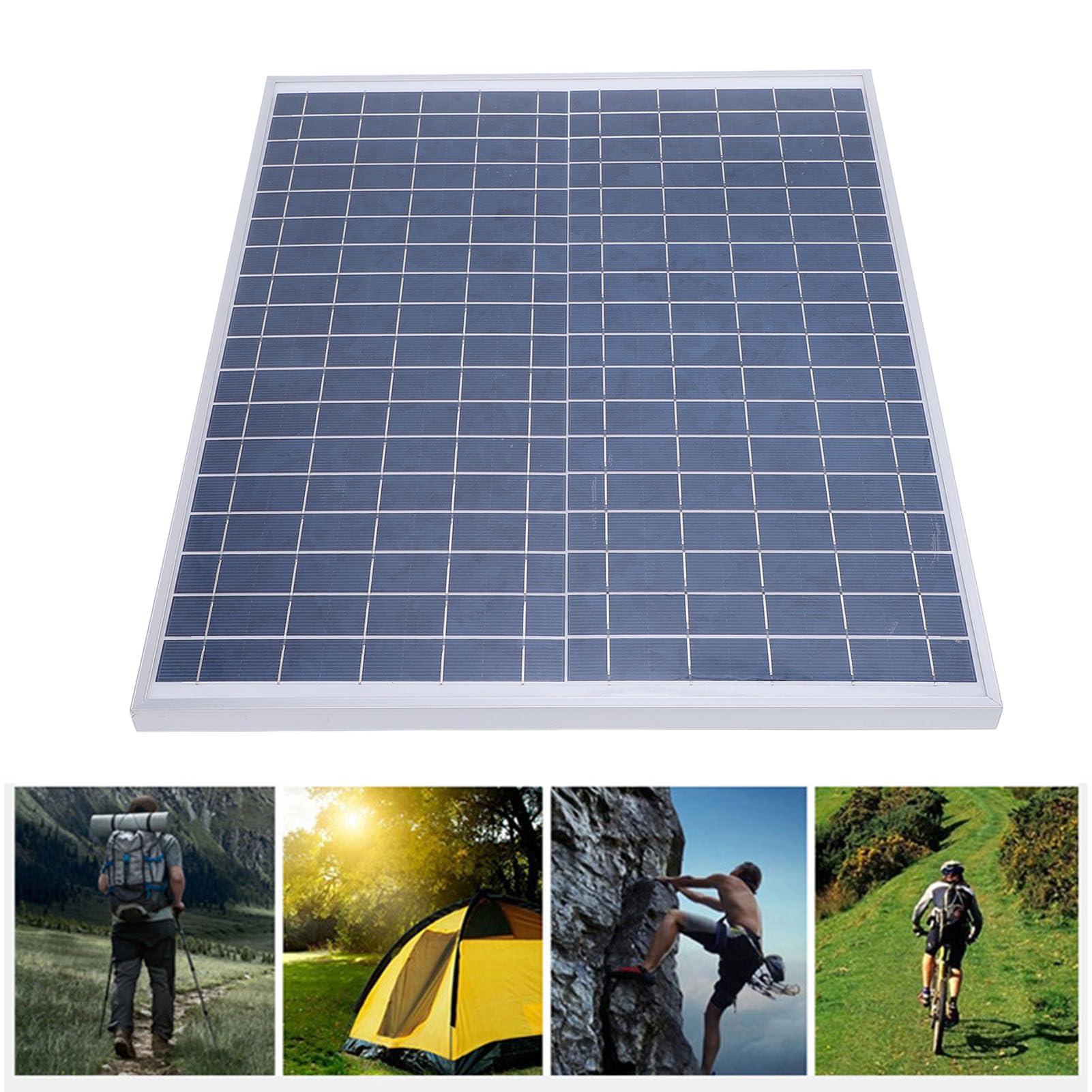 Dpofirs 20W Panneau Solaire Kit, Monocristallin Imperméable