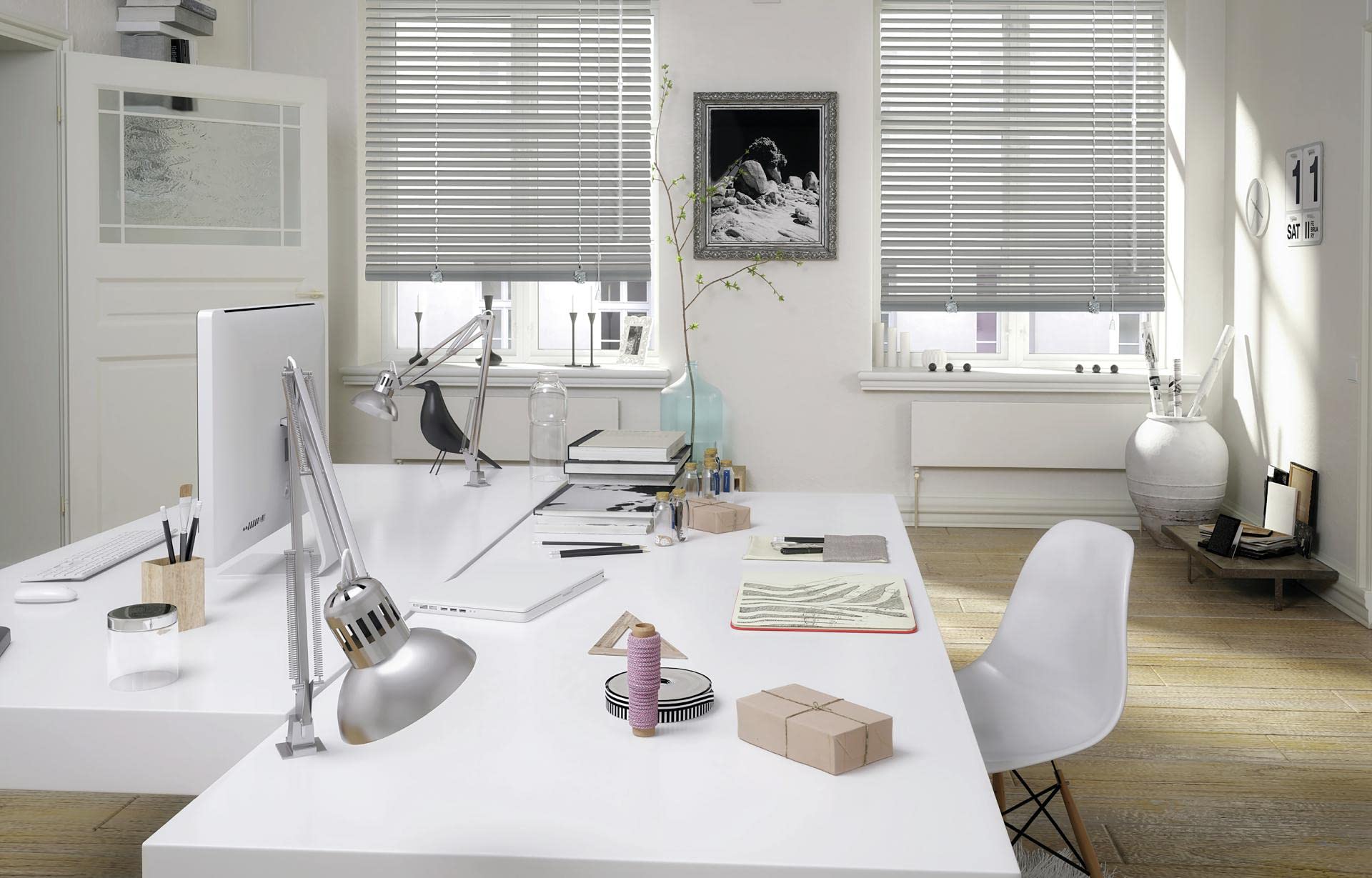 Deco Company, Veneziana in Alluminio, per Privacy, Argento, 150 x 175 cm