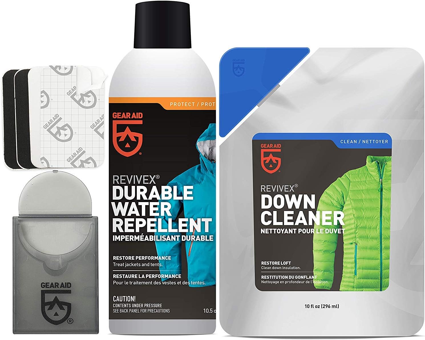 GEAR AID Revivex Down Cleaner for Washing and Restoring Loft in Puffer Jackets, Vests, Blankets, Feather-filled Pillows, Comforters and Sleeping Bags, 1 Gallon