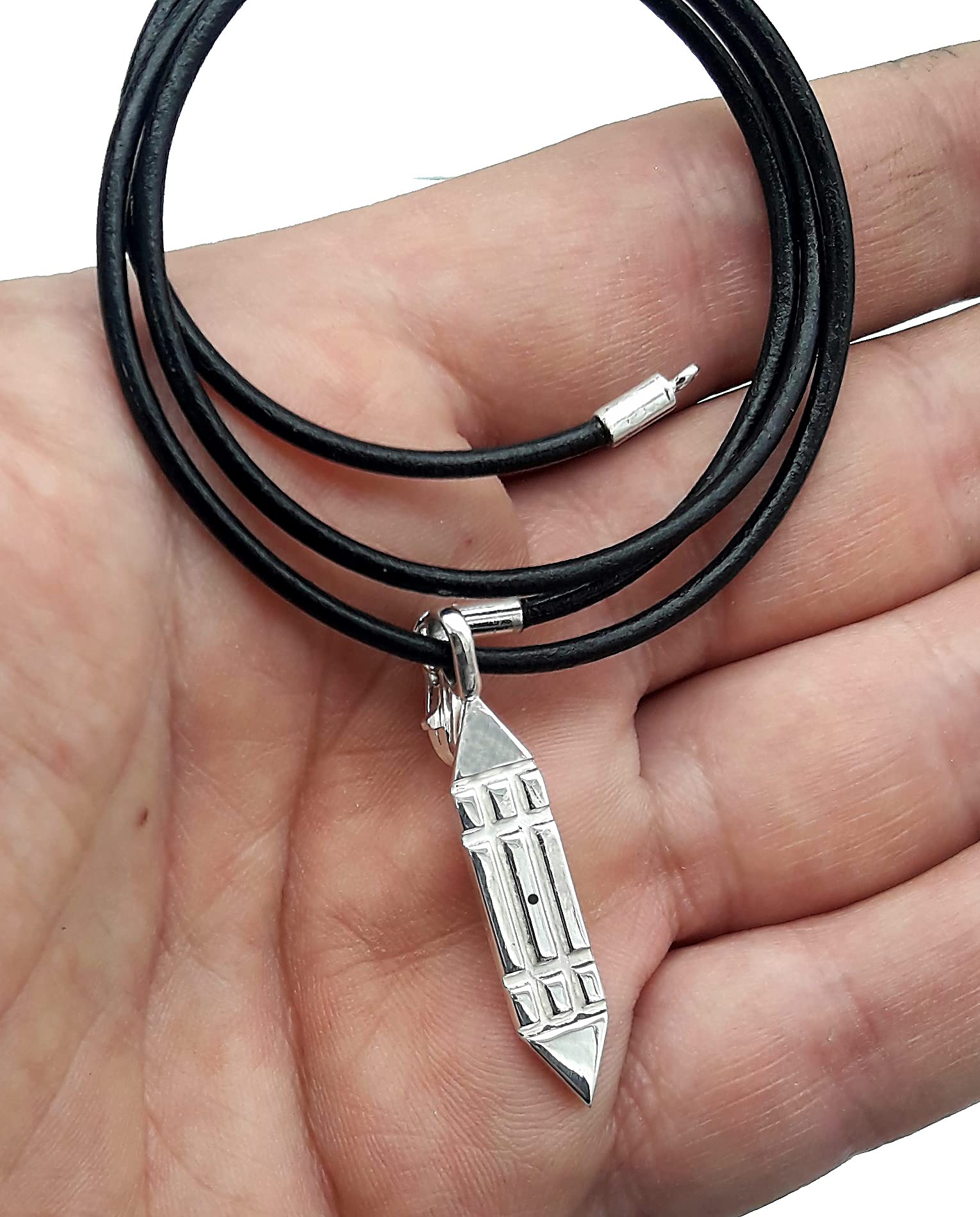 Atlante Colgante Plata - anillo Atlante - Colgante hombre mujer plata - Amuleto Energía