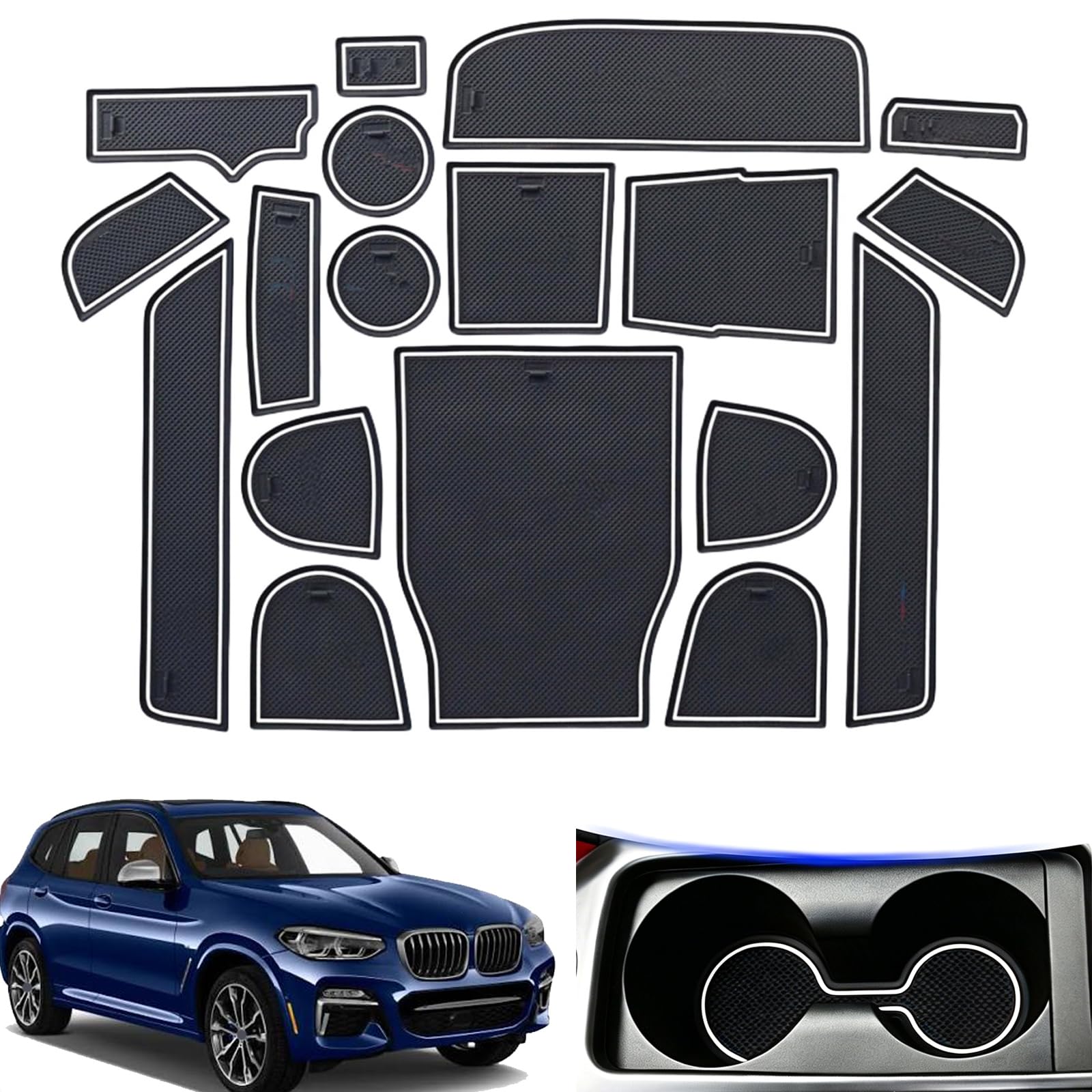 Forros de consola para BMW X3 ideales para viajes familiares y evitar ruidos