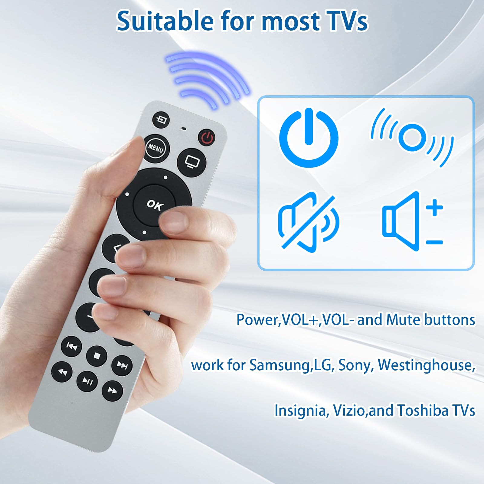 Amazon | Fourmor ユニバーサル交換用リモコン Apple TV Gen 1 2 3 4