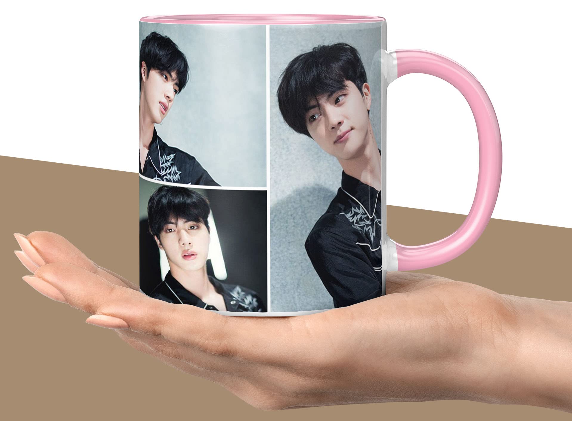 NH10 DESIGNS BTS Printed Mug BTS Logo BTS Signature Mug Gift for Girls Boys Kids Friends Mug for Girls Printed Mug for Birthday Gift BTS Lovers Gift (Coffee Mug-350ml) -B61LPM 43