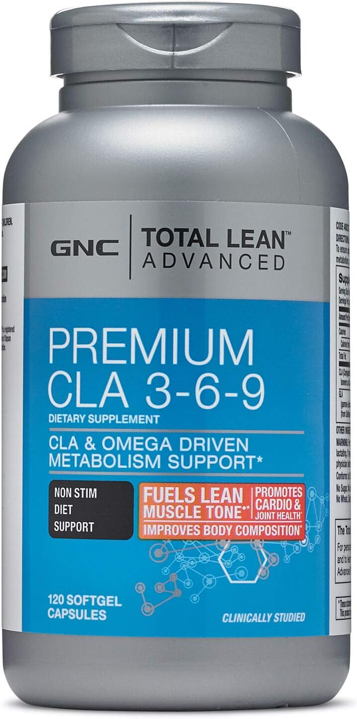 GNC Total Lean Advanced Premium CLA 369 120 Softgel Capsules by GNC