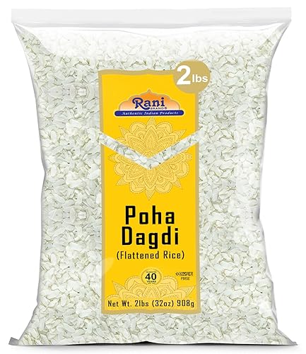 Rani Poha (Powa) Extra Thick Dagadi-Cut (Flattened Rice) 32oz (2lbs)
