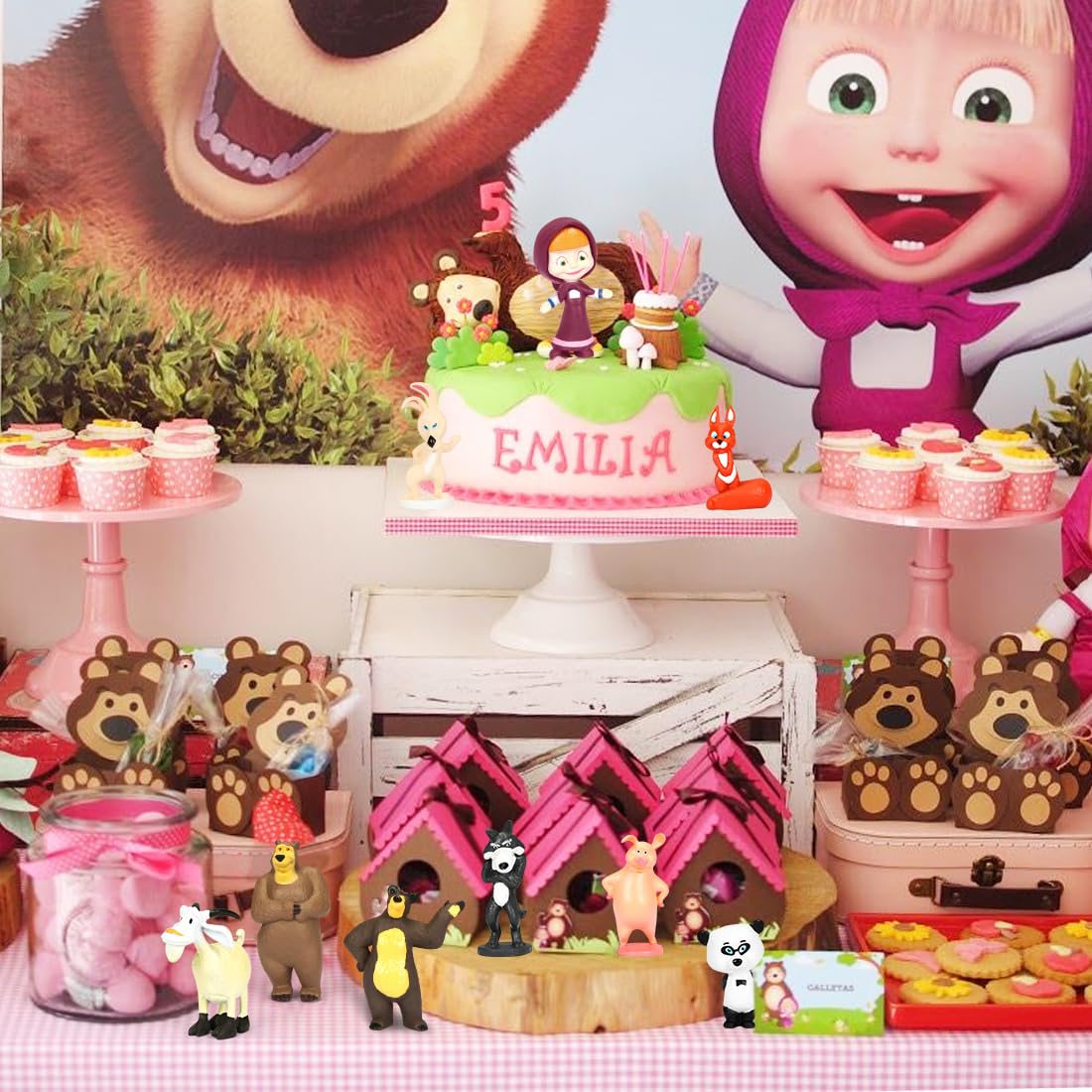 Puffi In PVC Set Di 12 Figure Dei Puffi Per Decorazione Torte - In PVC, Altezza 3-5 Cm, Non Commestibili, Riutilizzabili, Per Compleanni Bambini Pinocchio Legno