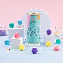 THE BODY BUCKET Mini Pastel Colour Bath Bomb - 10 Grams Each (Pack of 14) | Cherry Blossom Fragrance | For Spa & Pedicure | Perfect Bath Gift Set for Kids, Men & Women.