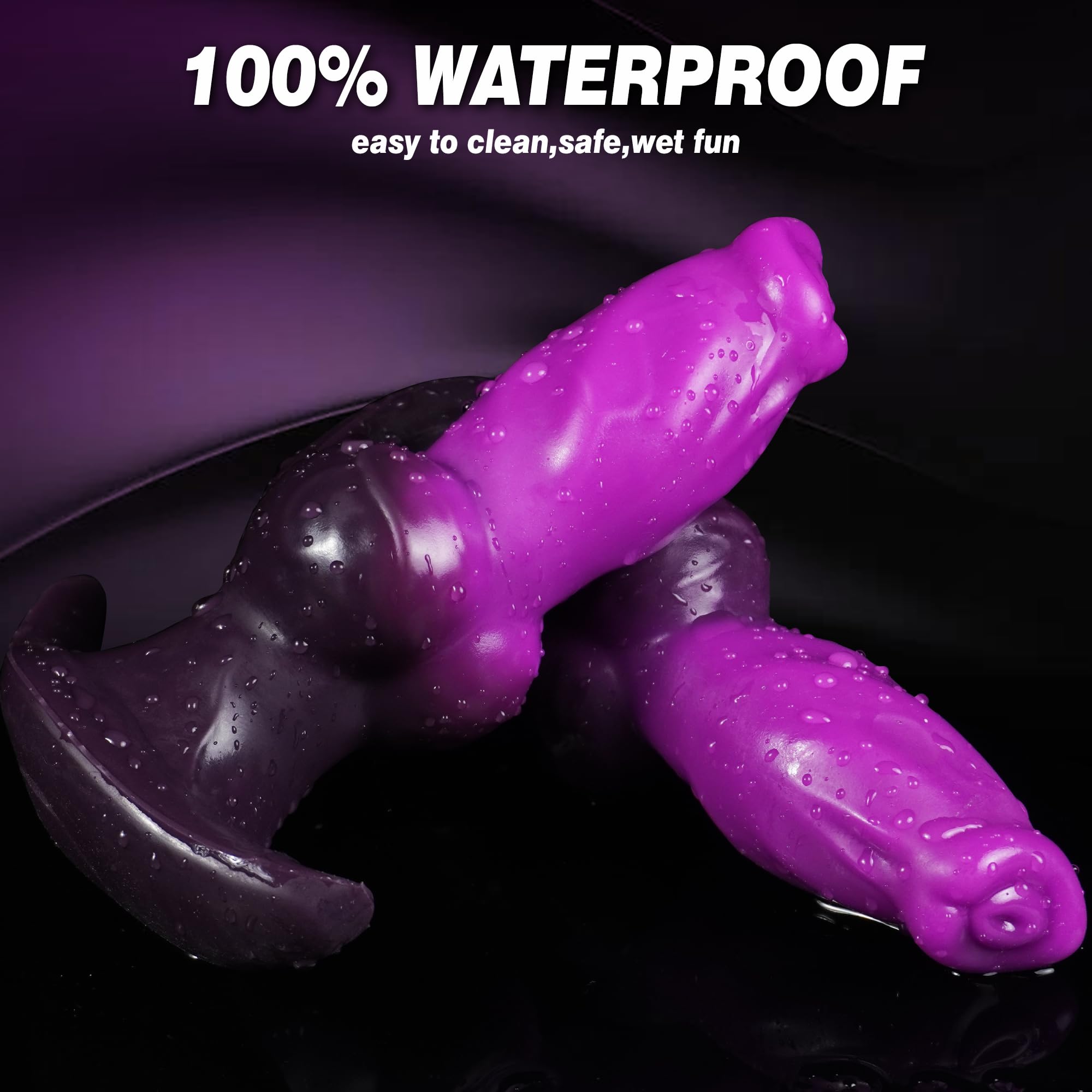 Inflatable Butt Plug Knot Large Buttplug, Huge Anal Inflatable Dildo Silicone Wearable Butt Plug with Safe T-Base, Fantasy Monster Dildo Anal Trainer Stretcher Dilators, Adult Toy for Men Gay Women