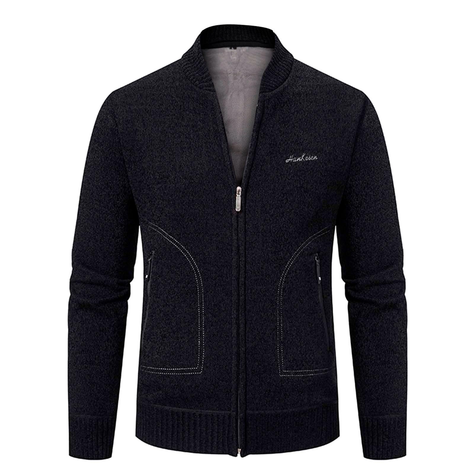 Pull Zip Homme, Pull Homme Col Roulé Pull-Over en Tricot à Col Roulé pour Homme Couleur Assortie à La Mode