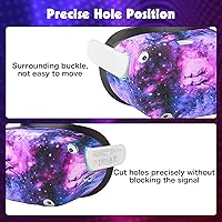 Vista 49 de Relohas Accessories for Oculus Quest 2, VR Accessory Set for Meta Quest 2, Include Controller Grip Leather Cover, VR Shell Cover, Face Cover, The