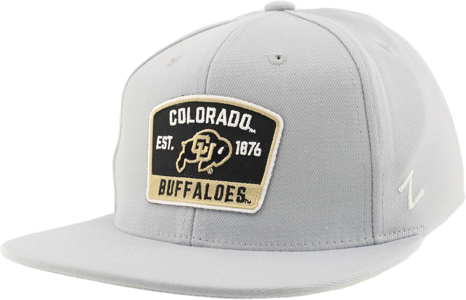 zhats standard ncaa officially licensed fitted hat m15z switchback light gray, grey, medium