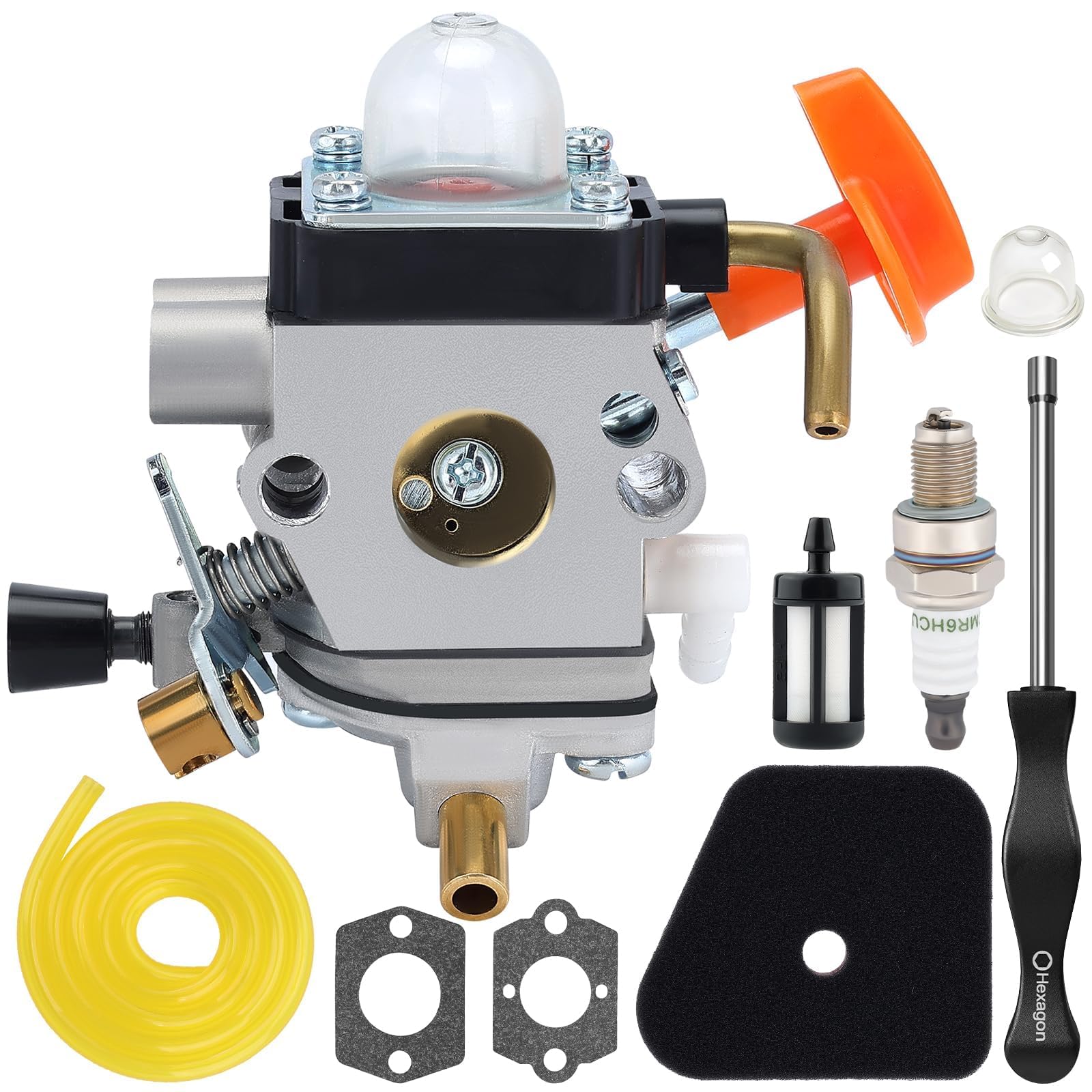 Powtol FS 90 R Carburetor for STIHL FS90R FS90 FS110R FS110 FS87 FS100 HL90 HL95 HL100 HT100 HT101 KM90 KM100 KM110 KM110R SP90 Trimmer Replace C1Q-S174 4180 120 0611