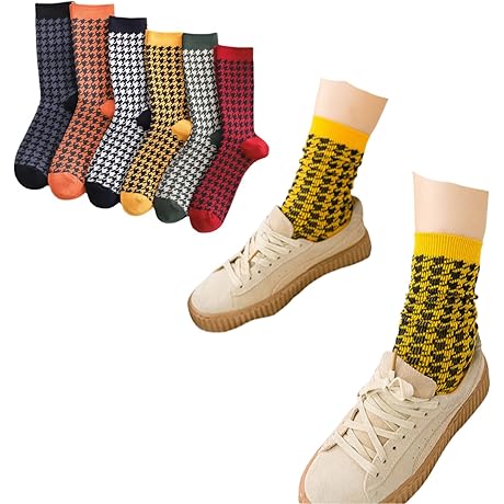 Houndstooth Socks: Reviving Retro Vibes with a Modern Twist