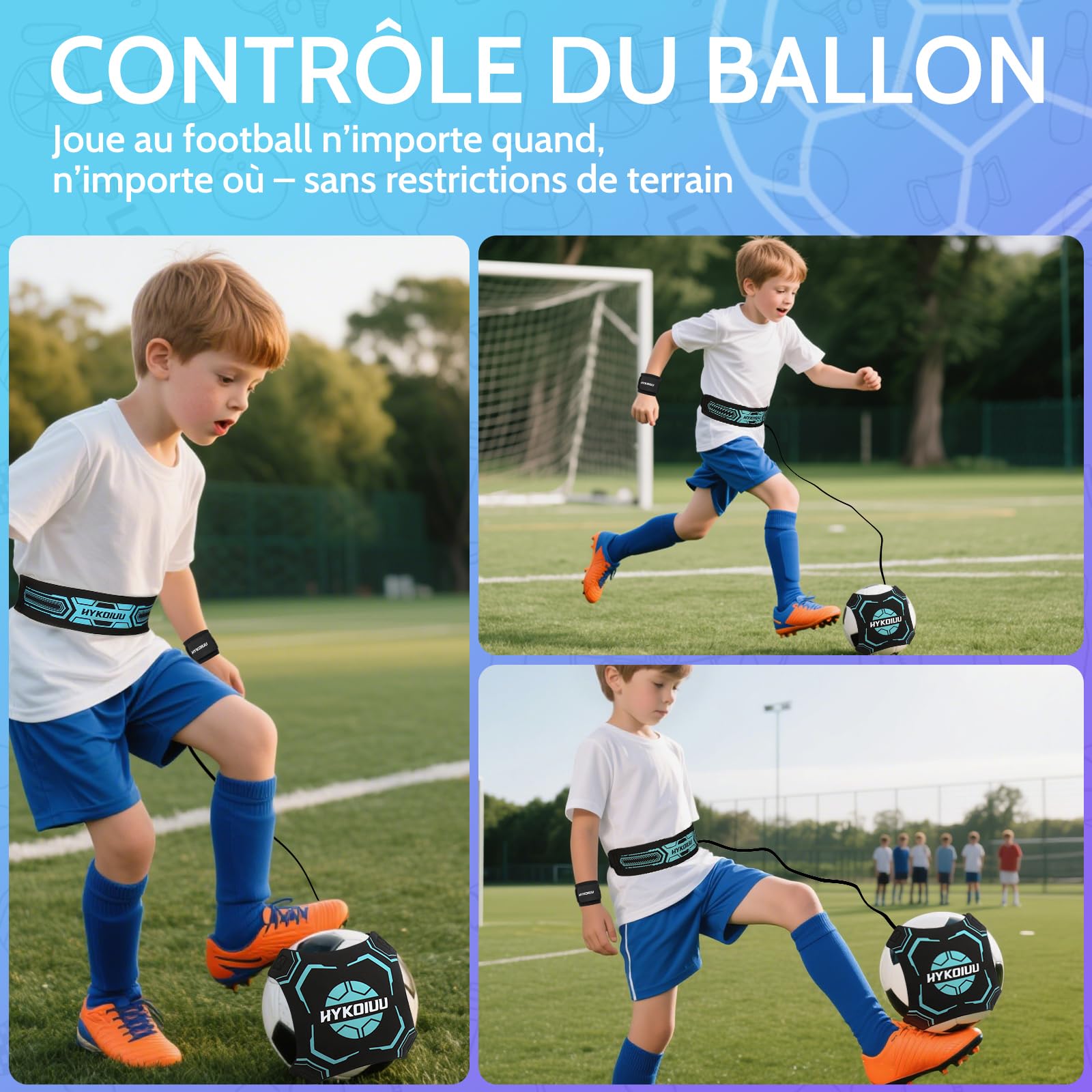 Tapis Foot Entrainement Avec des vidéos d'entraînement Tapis Entrainement Football Accessoire – Pas De Football & ContrôLe Du Ballon Dribble Football – Tapis D’EntraîNement Pour Cadeau Football Enfan