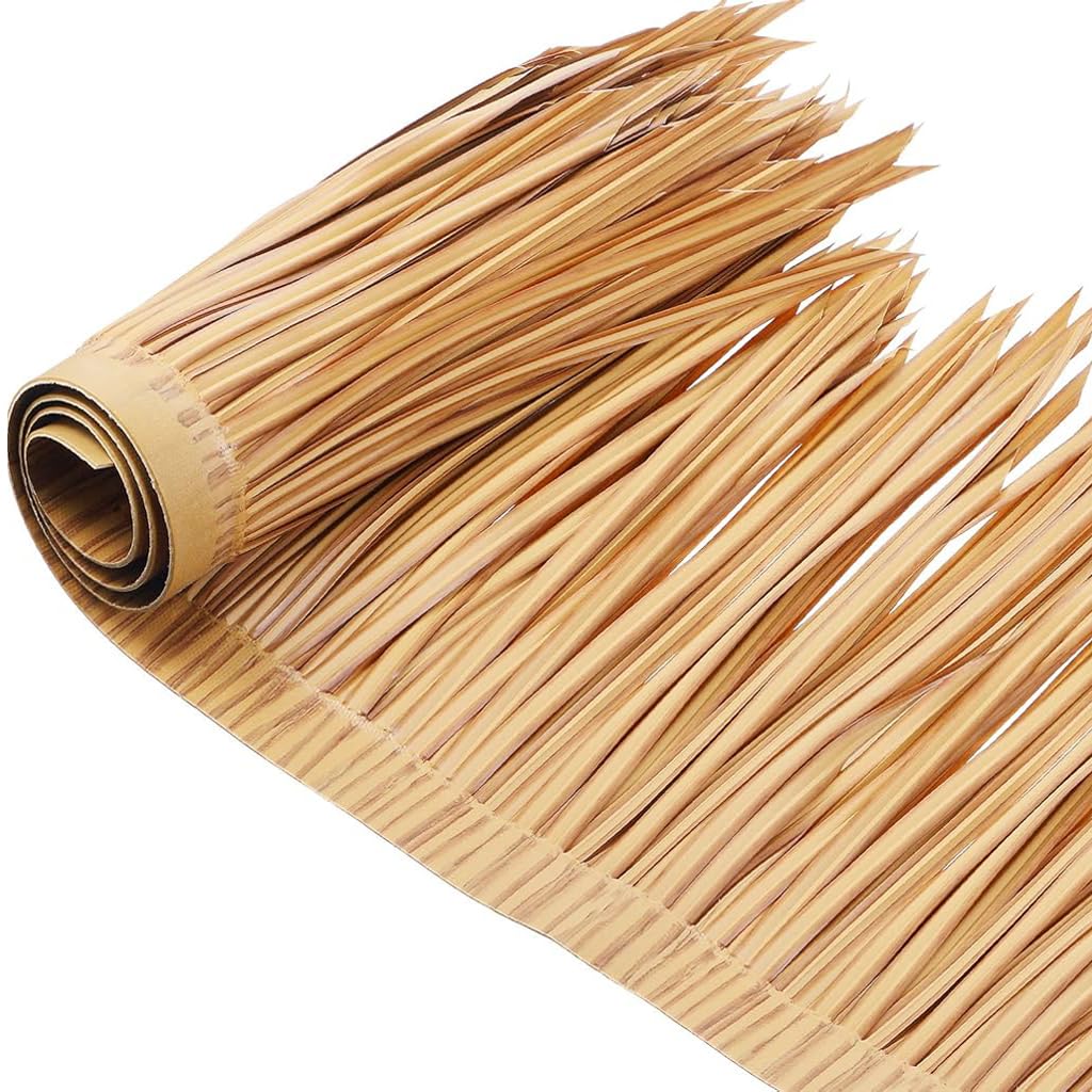 HASTHIP® Artificial Thatch Trim for Mexican Tiki Hut, Grass Skirting Roof, Yellowish Hawaii Thatch Trim for Outdoor Bar, Fence Party, Interior Decor (40*100cm) (B0D8JG54V3) Amazon Price History, Amazon Price Tracker