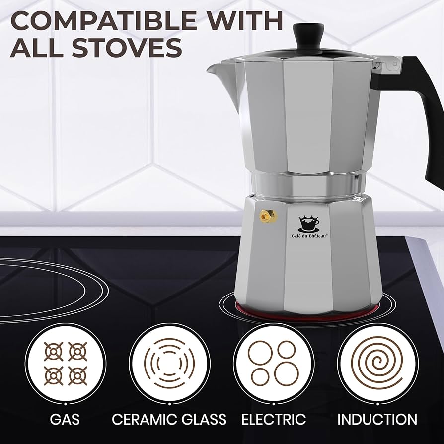 Cafe Du Chateau コーヒースプーン付きエスプレッソメーカー Amazon | Cafe Du Chateau コーヒースプーン付きエスプレッソ