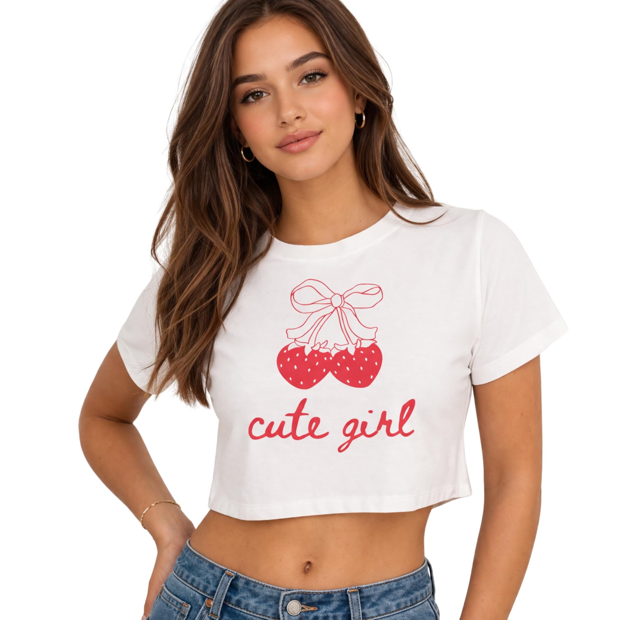 uncle fab Womens Cotton Crop Top 220 GSM Soft Stretch Fabric Printed Graphic Tee Stylish Fit Breathable Short Sleeve T Shirt Modern Fashion Top-picture-12