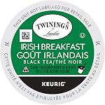 Twinings English Breakfast Tea K-Cups for Keurig | Caffeinated, Smooth, Flavourful, Robust | 24 Count (Pack of 4) | Enjoy Hot or Iced